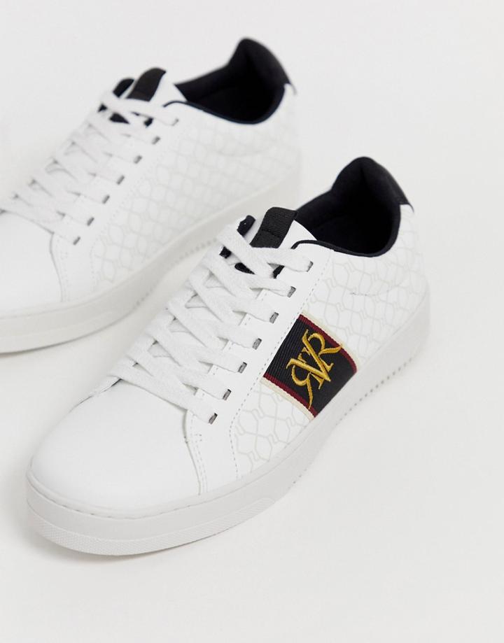 River Island Sneakers With Embroidery In White