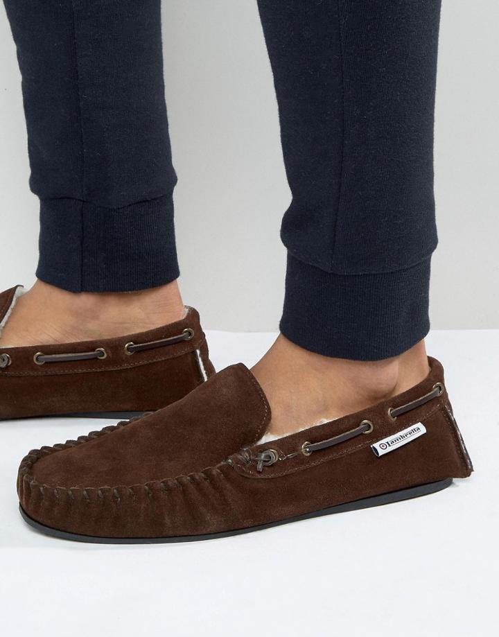 Lambretta Slippers In Brown - Brown