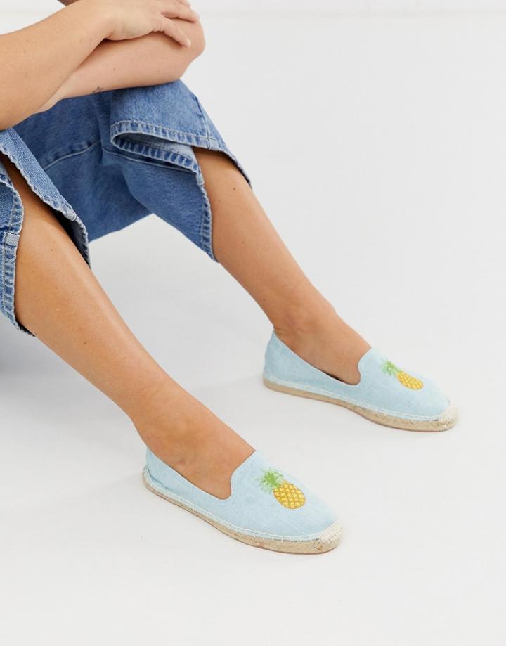 South Beach Pineapple Espadrilles - Blue