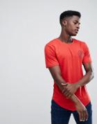 Only & Sons T-shirt With Chest Branding - Red