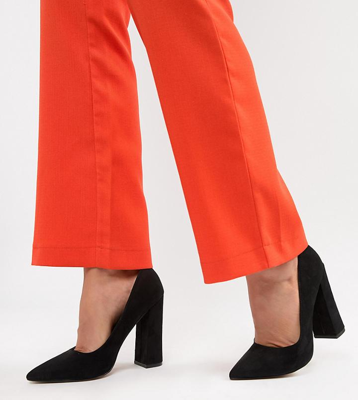 Asos Design Palmer Pointed High Heeled Pumps In Black
