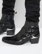 Jeffery West Manero Leather Jodphur Boots - Black