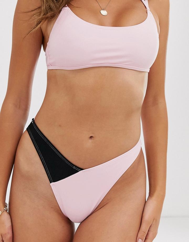 Unique21 Tonal Bikini Bottoms-pink