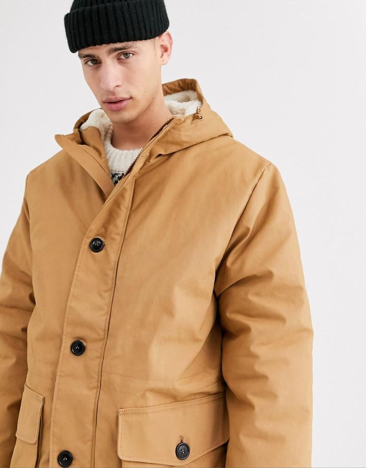 Weekday Omar Parka In Tan