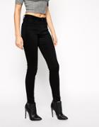 Asos 'sculpt Me' Premium Jean In Clean Black - Clean Black