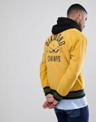 Diamond Supply Stadium Jacket In Cord - Yellow