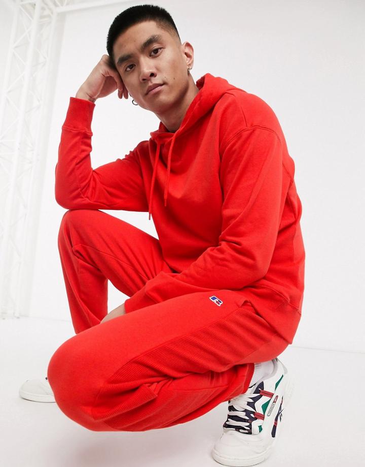 Russell Athletic Ernie Cuffed Sweatpants In Red