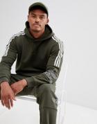 Adidas Originals Outline Pullover Hoodie In Green Dh5780 - Green