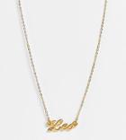 Asos Design 14k Gold Plated Necklace With Leo Pendant