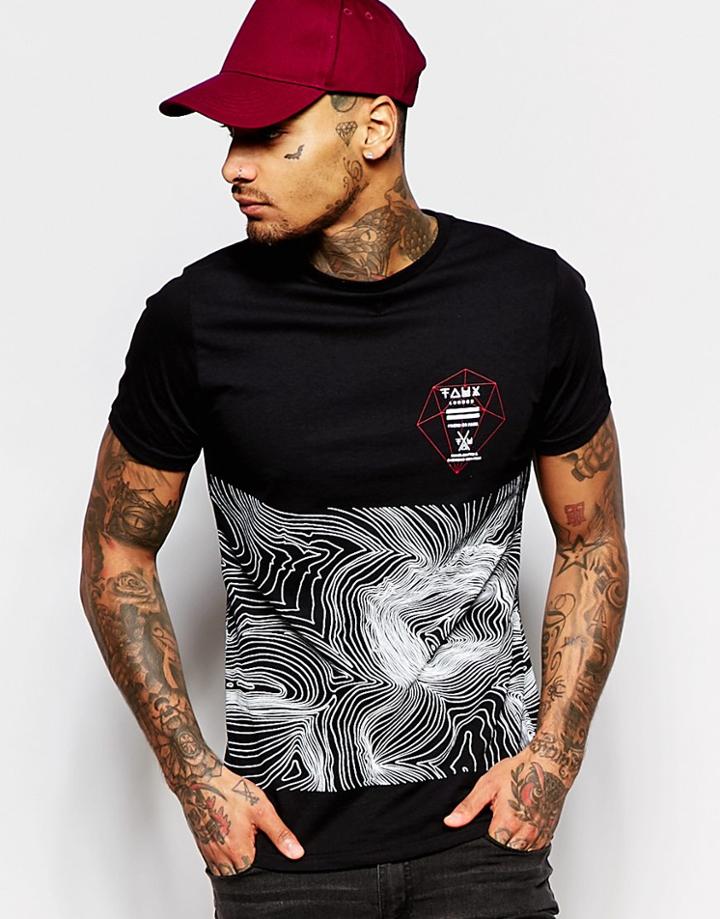 Friend Or Faux Topography T-shirt - Black