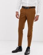 Burton Menswear Skinny Fit Stretch Suit Pants In Gold - Gold