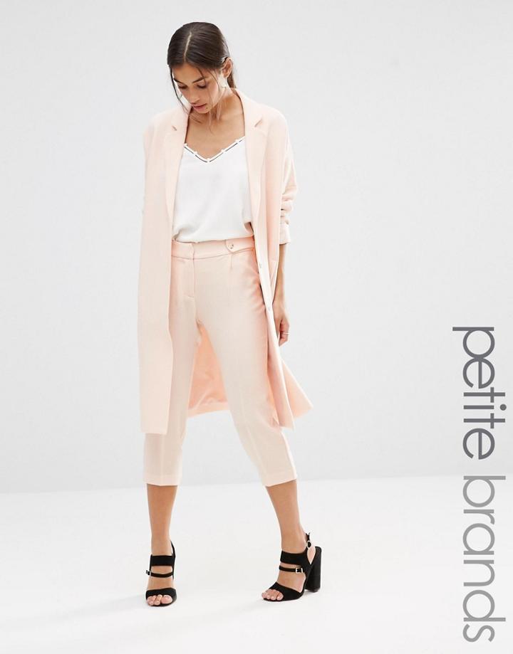 Vero Moda Petite Soft Peg Pants - Pink