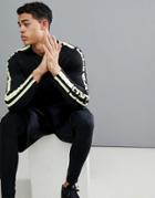 J.lindeberg Activewear Camron Double Mesh Long Sleeve T-shirt In Black - Black