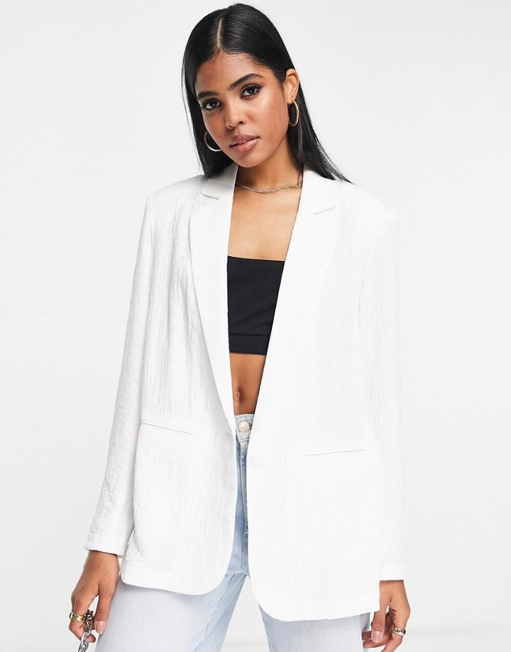 Urban Revivo Relaxed Blazer In White