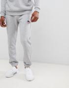 Boohooman Joggers With American Flag In Gray - Gray