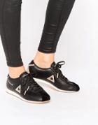 Le Coq Sportif Black And Gold Wendon Sneakers - Black
