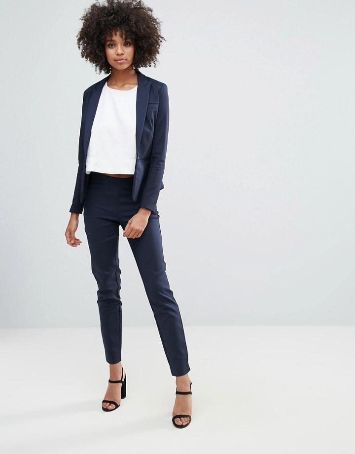 Y.a.s Peyton Slim Fit Pant - Navy