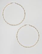 Asos Design Xxl 120mm Twist Hoop Earrings - Gold