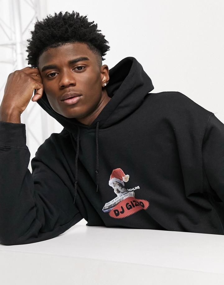 Vintage Supply Christmas Gizmo Hoodie In Black