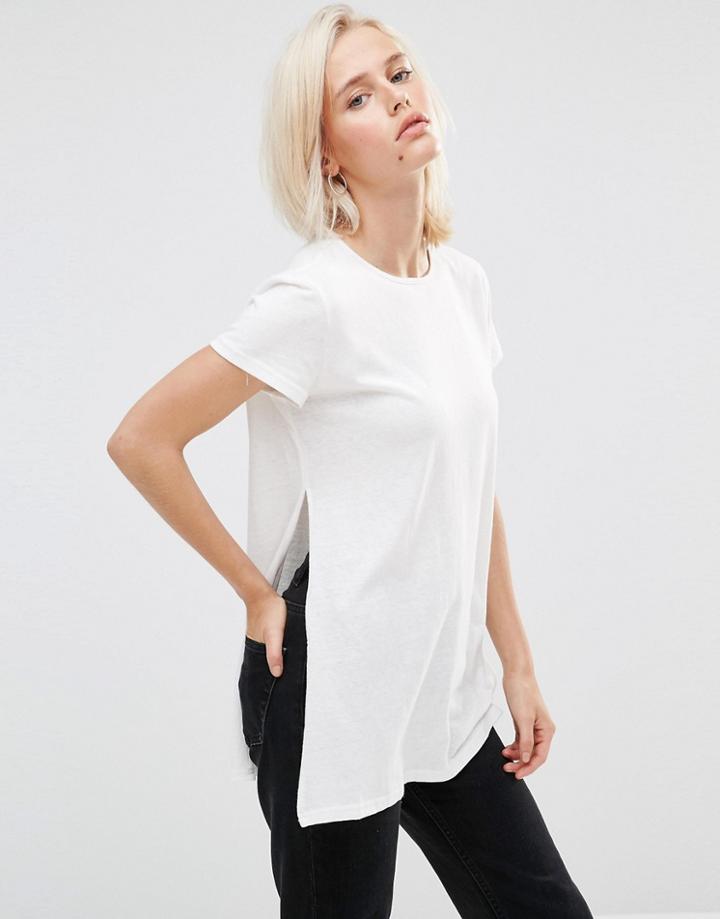 Minkpink Take Two Tunic With Cut Out Side Detail - White