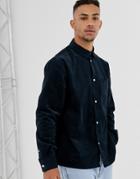 Weekday Wise Cord Shirt In Navy - Navy
