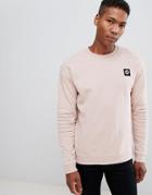 Jack & Jones Core Sweatshirt With Biker Sleeve Detail-pink