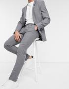 Jack & Jones Premium Suit Pants In Slim Fit Light Gray-grey