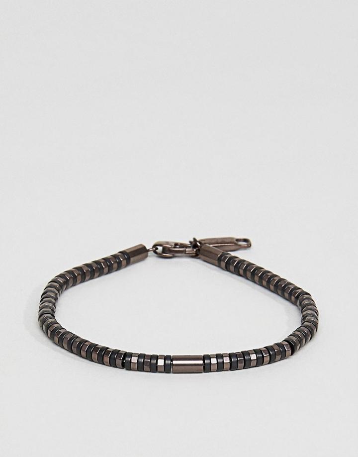 Emporio Armani Slim Bracelet In Brown - Brown