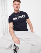 Tommy Hilfiger Lounge T-shirt In Navy-black