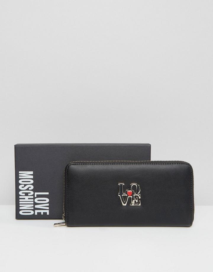 Love Moschino Zip Purse - Black