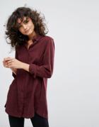 Waven Classic Button Through Shirt - Purple