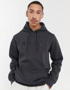 Nicce Mercury Hoodie In Dark Gray-grey