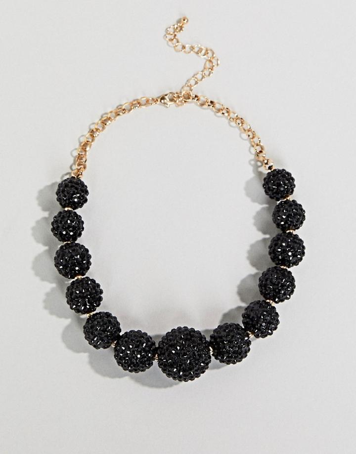 Coast Ball Sparkle Necklace - Black