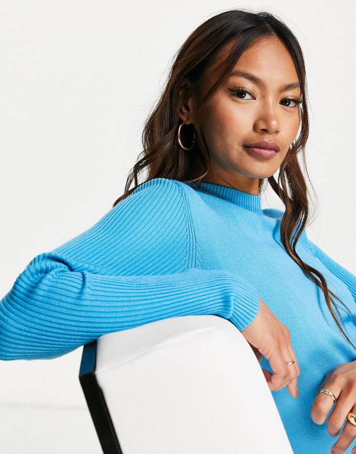 Gianni Feraud Crew Neck Sweater In Blue-blues