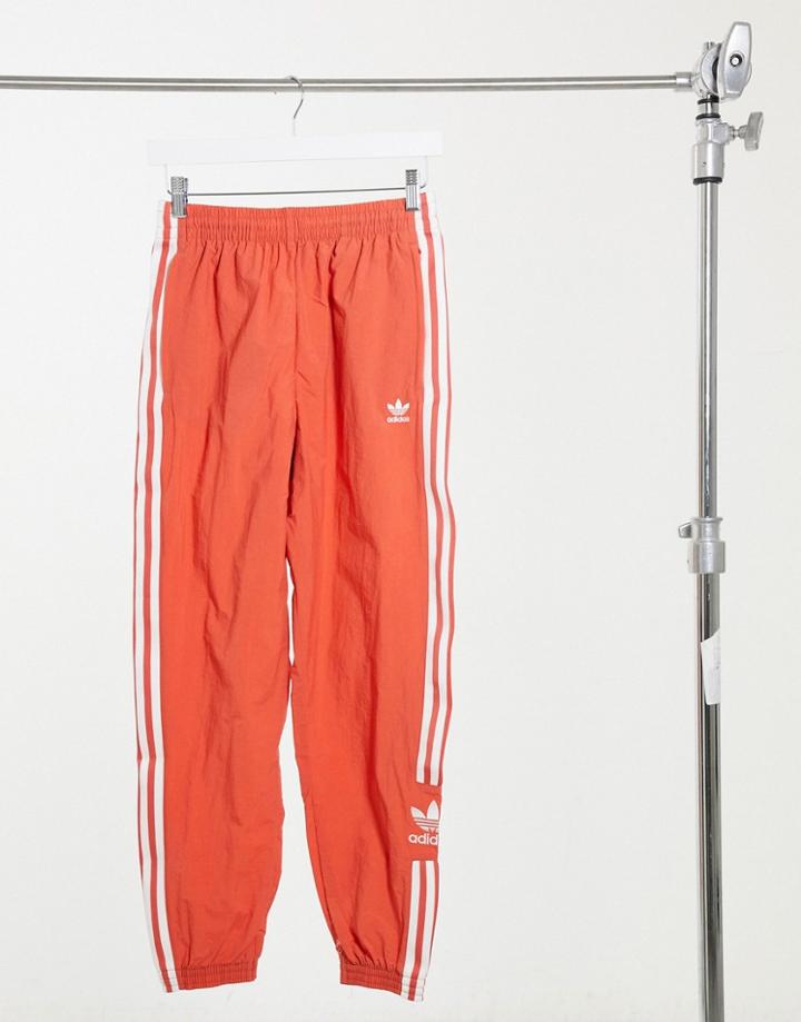 Adidas Originals Nylon Track Pant In Red