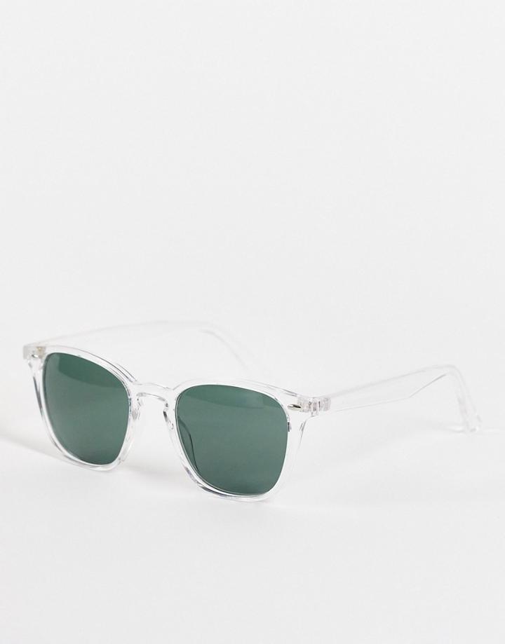 Aj Morgan P.edwards Square Lens Sunglasses-white