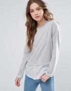 Blend She Clara Layered Sweat Top - Multi