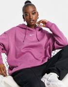 Nike Collection Fleece Oversized Hoodie In Purple
