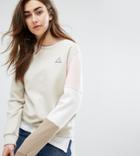 Le Coq Sportif Exclusive To Asos Tricolor Sweatshirt In Neutrals - Multi