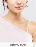Asos Sterling Silver Gold Plated Sagittarius Necklace - Copper