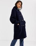 Gloveral Original Duffle Mid Length Duffle Coat In Wool Blend