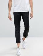 Penguin Formal Plain Cropped Pants - Black