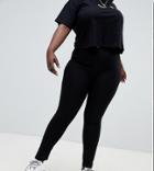 Boohoo Plus High Waist Skinny Jeans - Black