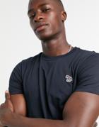 Ps Paul Smith Zebra Logo T-shirt In Navy