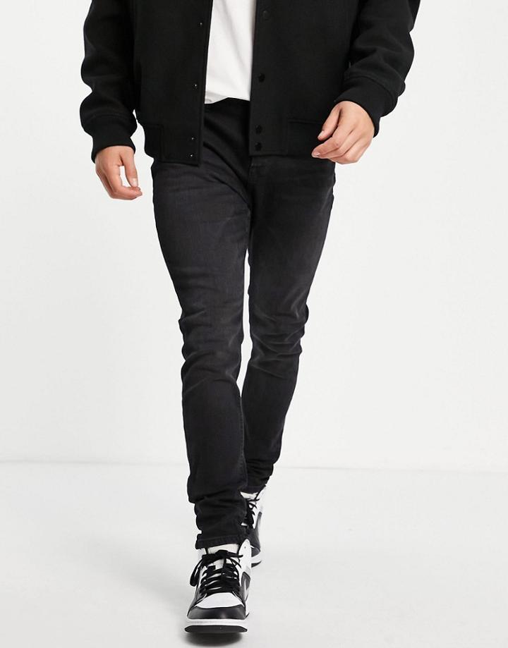 Jack & Jones Intelligence Pete Carrot Fit Jeans In Black