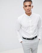 French Connection Dot Long Sleeve Shirt-white