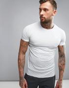 Jack & Jones Tech T-shirt With Running Stripe - White