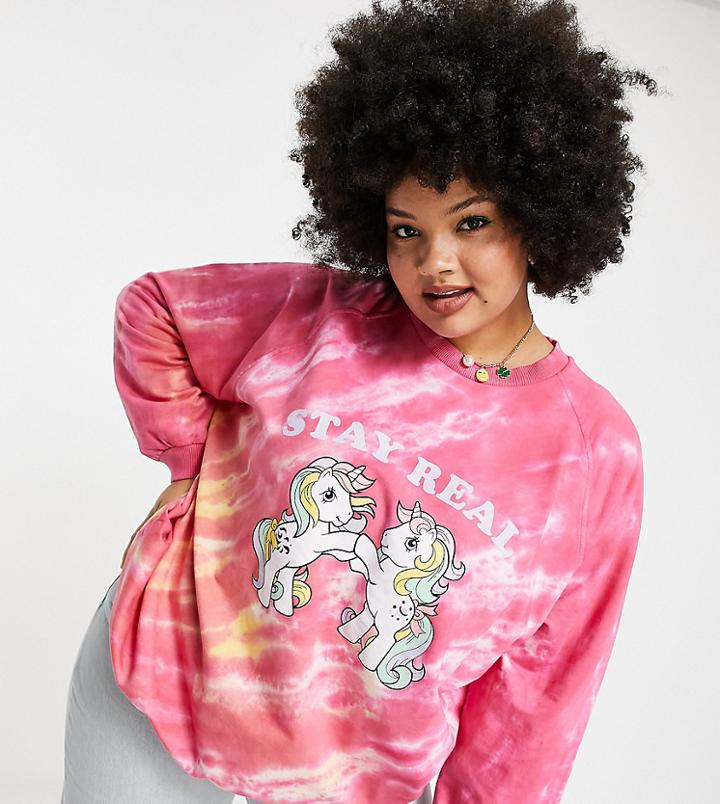 Native Youth Plus Oversized Sweatshirt With My Little Pony Graphic-multi