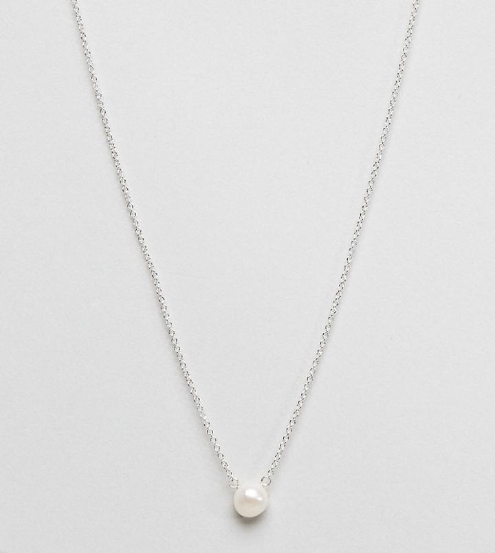 Dogeared Pearl Necklace - Silver