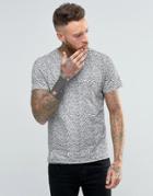 Native Youth Marsh Flower Print T-shirt - Black